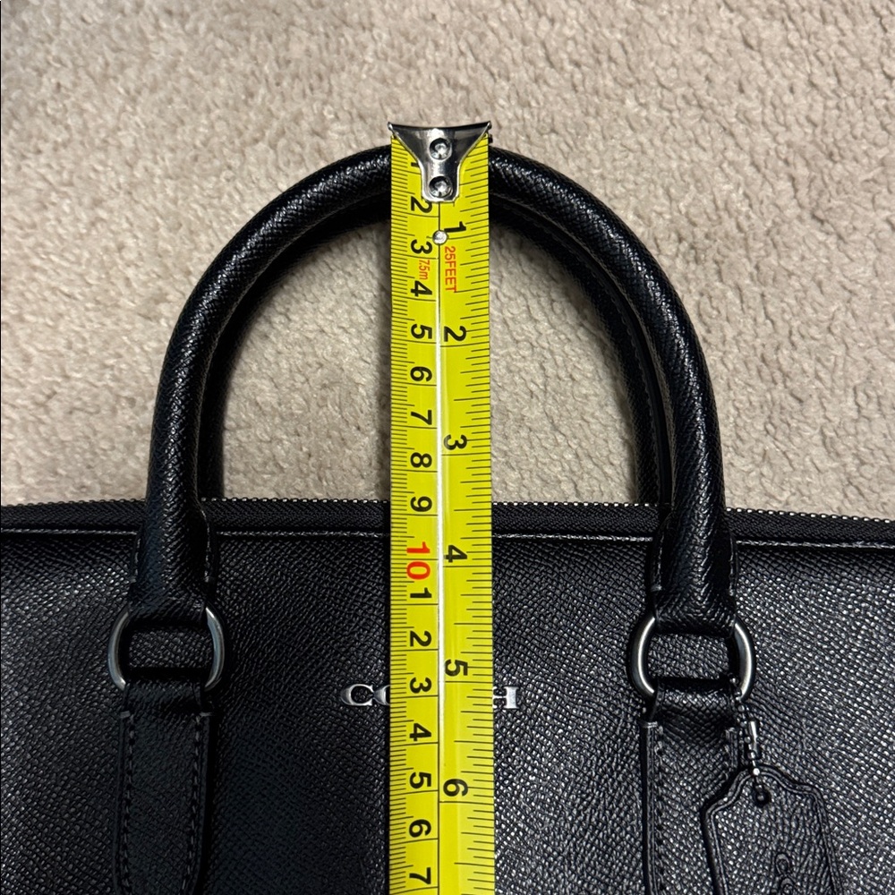 Coach Black Leather Briefcase - Picture 8 of 9